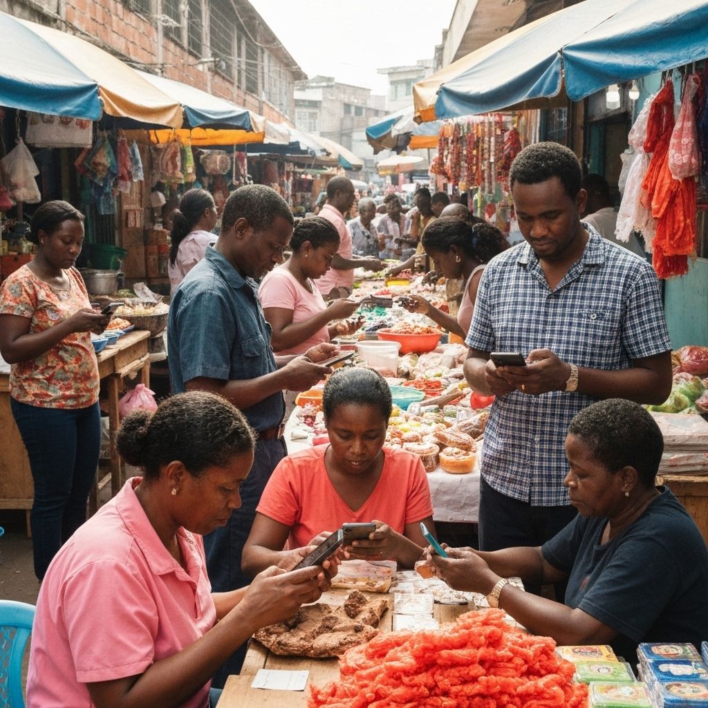 Financial inclusion - people using digital payments